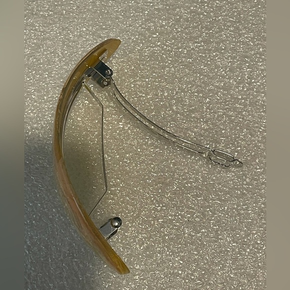 France Tan oval barrette large classic - Picture 4 of 6